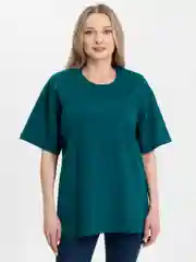 Бирюзовый футболка женская, хлопок