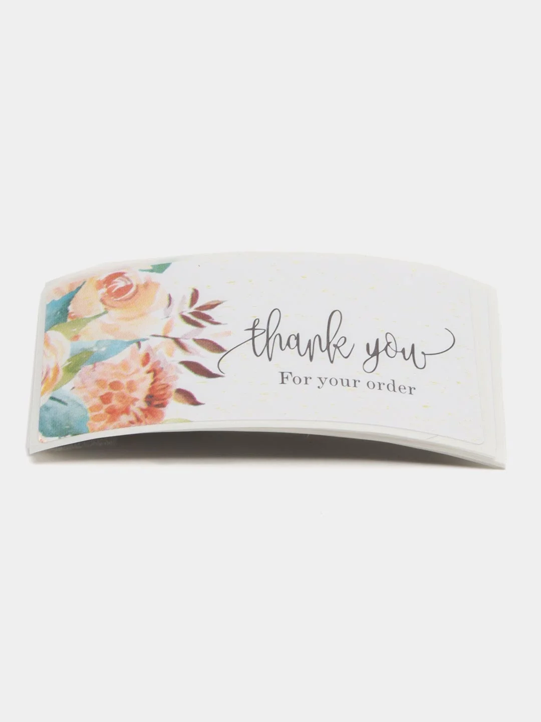 Золотистый хаки набор наклеек с надписью "Thank you", "Спасибо"