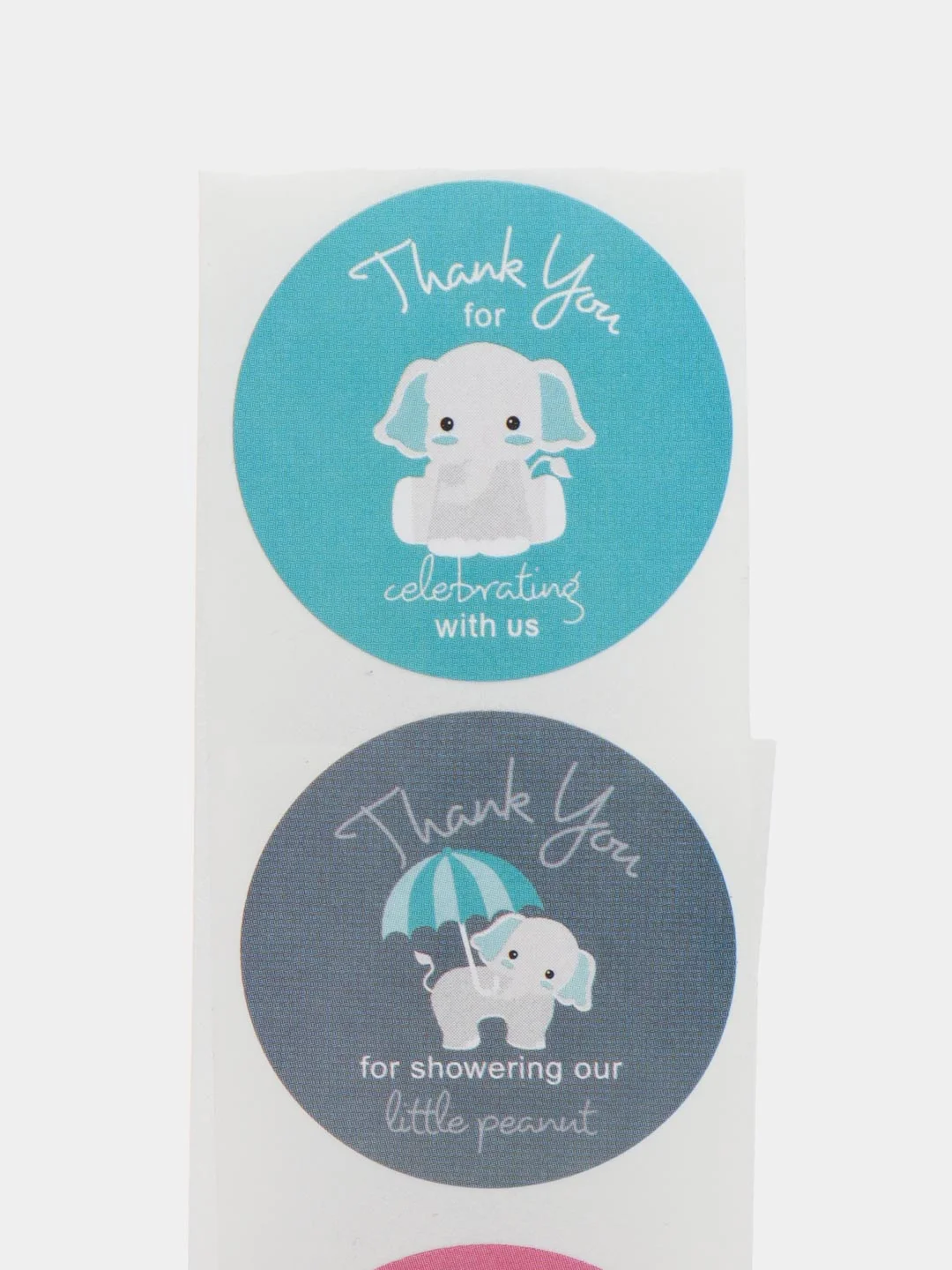 Морской набор наклеек с надписью "Thank you", "Спасибо"