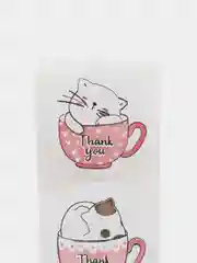 Пудровый набор наклеек с надписью "Thank you", "Спасибо"