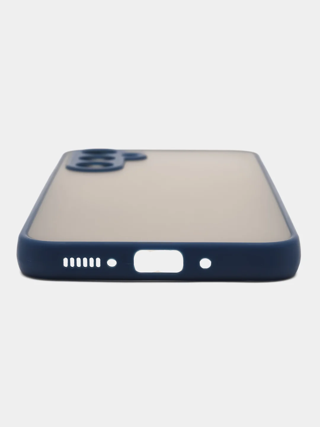 Синий чехол на Samsung Galaxy A54 (Самсунг Галакси А54), пластиковый, матовый, цветной