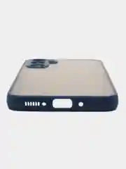 Синий чехол на Samsung Galaxy A54 (Самсунг Галакси А54), пластиковый, матовый, цветной