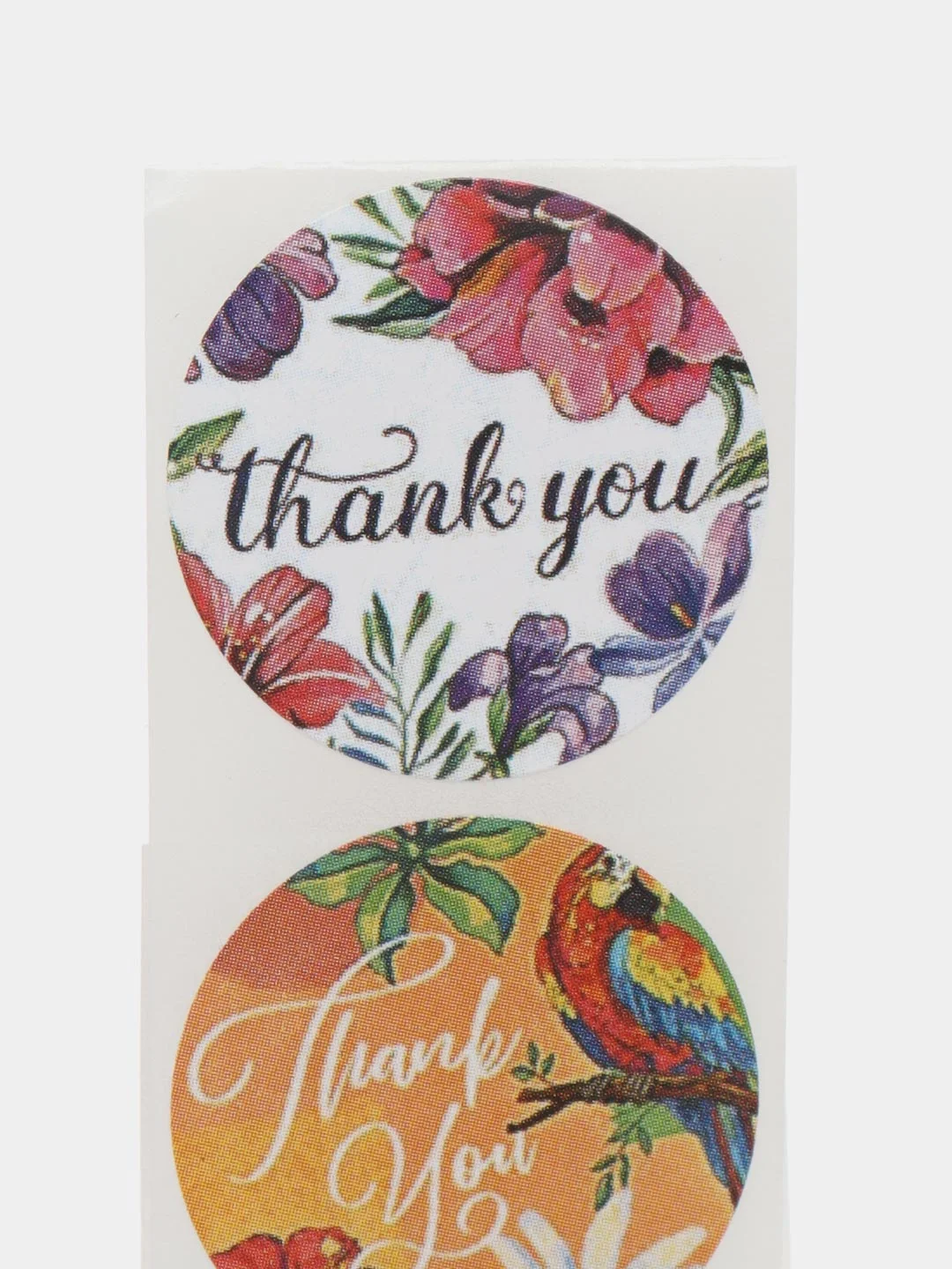 Рыжий набор наклеек с надписью "Thank you", "Спасибо"