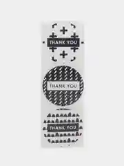 Угольный набор наклеек с надписью "Thank you", "Спасибо"