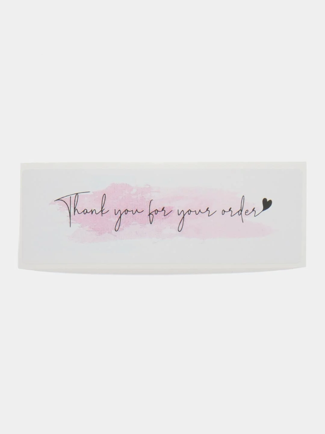 Кораллово-розовый набор наклеек с надписью "Thank you", "Спасибо"