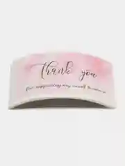 Терракотовый набор наклеек с надписью "Thank you", "Спасибо"