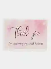 Тёмно-розовый набор наклеек с надписью "Thank you", "Спасибо"