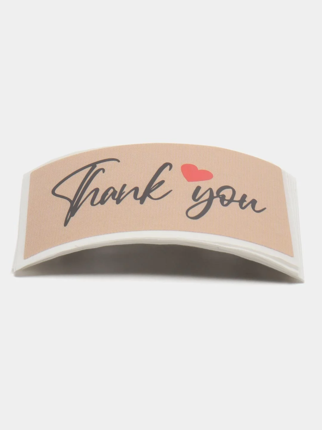 Терракотовый набор наклеек с надписью "Thank you", "Спасибо"