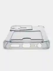 Черный чехол для Tecno Pova Neo 3 (Техно Пова Нео 3) прозрачный, с карманом для карты
