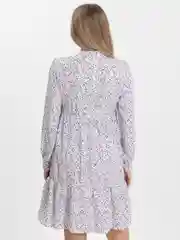 Белый платье женское, с длинным рукавом