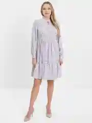 Белый платье женское, с длинным рукавом