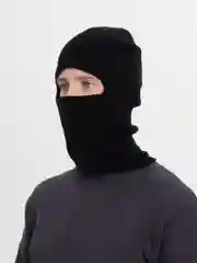 Черный балаклава универсальная шапка- снуд