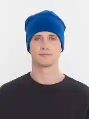 Синий шапка флисовая унисекс