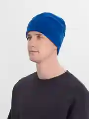Синий шапка флисовая унисекс
