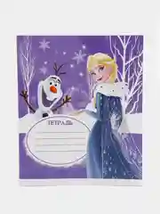 Белый тетрадь "Холодное сердце", 12 листов, линейка