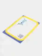 Голубой наклейка на тетрадь