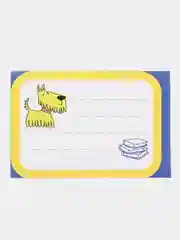 Небесно-голубой наклейка на тетрадь