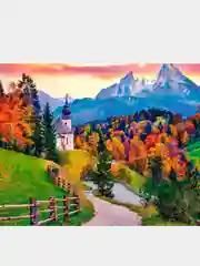 Алмазная мозаика "Пейзаж", без подрамника, 30 х 40 см