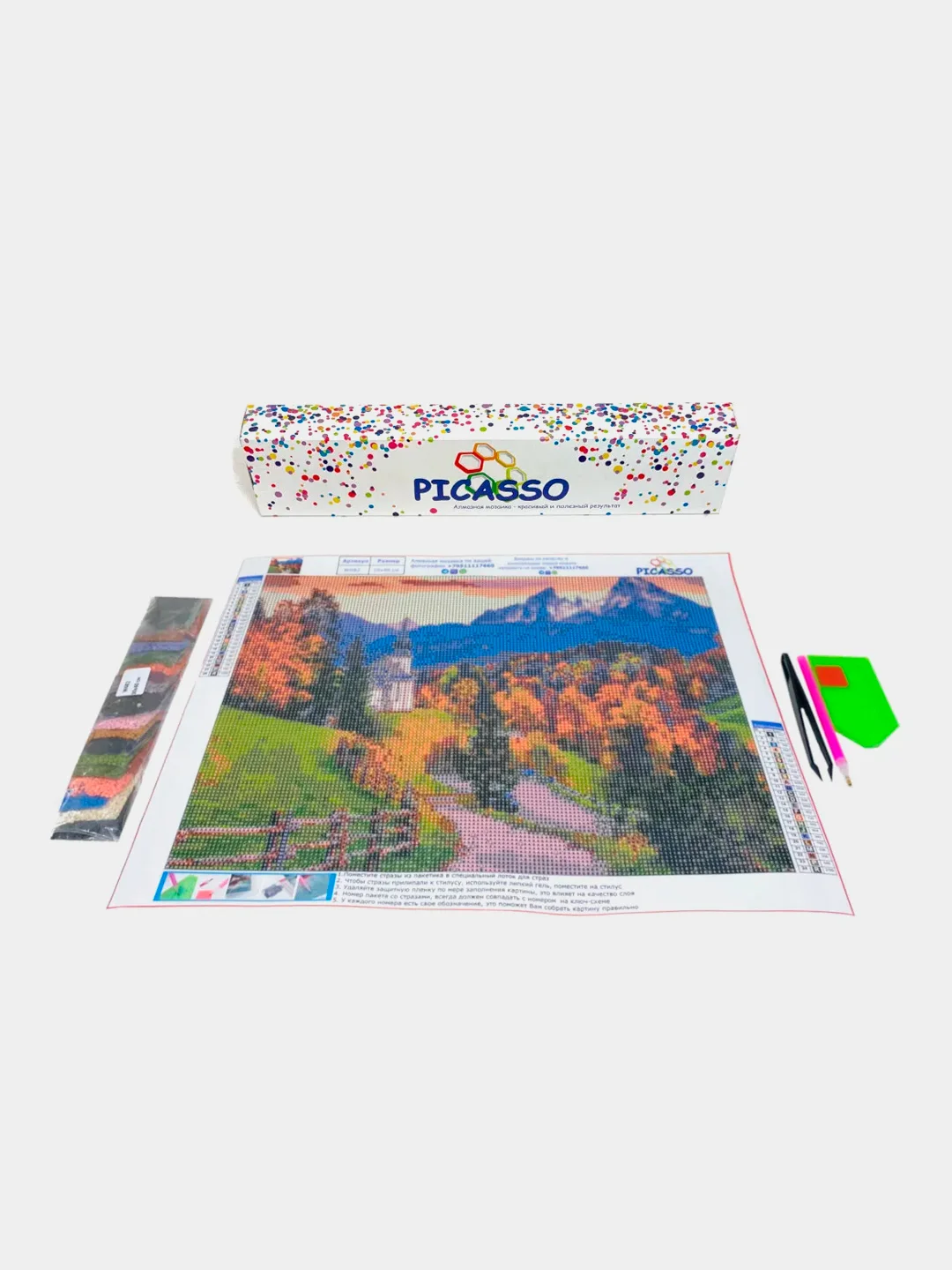 Алмазная мозаика "Пейзаж", без подрамника, 30 х 40 см
