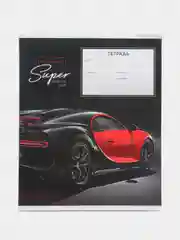 Черный тетрадь, линия ARTSPACE "Автомобили SUPER CARS", 12 листов