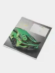 Зеленый тетрадь, линия ARTSPACE "Автомобили SUPER CARS", 12 листов