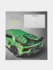 Зеленый тетрадь, линия ARTSPACE "Автомобили SUPER CARS", 12 листов