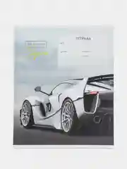 Белый тетрадь, линия ARTSPACE "Автомобили SUPER CARS", 12 листов