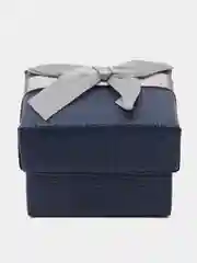 Розовый коробка подарочная под серьги, кольцо, 5*5 см