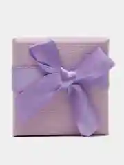 Фиолетовый коробка подарочная под серьги, кольцо, 5*5 см