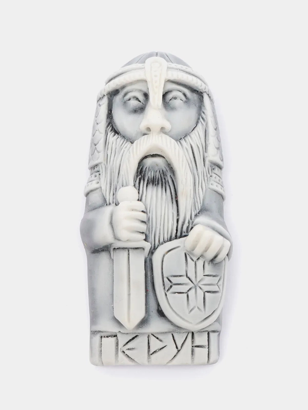 Славянский бог Перун (барельеф) / магнит 6см защитный оберег