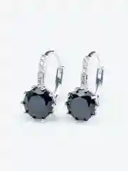 Прозрачный серьги с фианитом