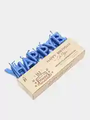 Серебряный набор свечей "Happy Birthday"