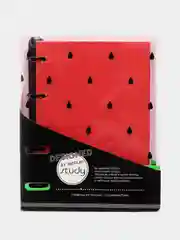 Бизнес-тетрадь Infolio, Watermelon, A5, 120 листов в клетку на кольцах