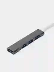 Хаб-концентратор USB 3.0, HUB на 4 порта, серебристый