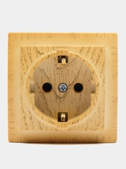 Розетка Nilson Themis wood, дуб