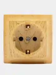 Розетка Nilson Themis wood, дуб