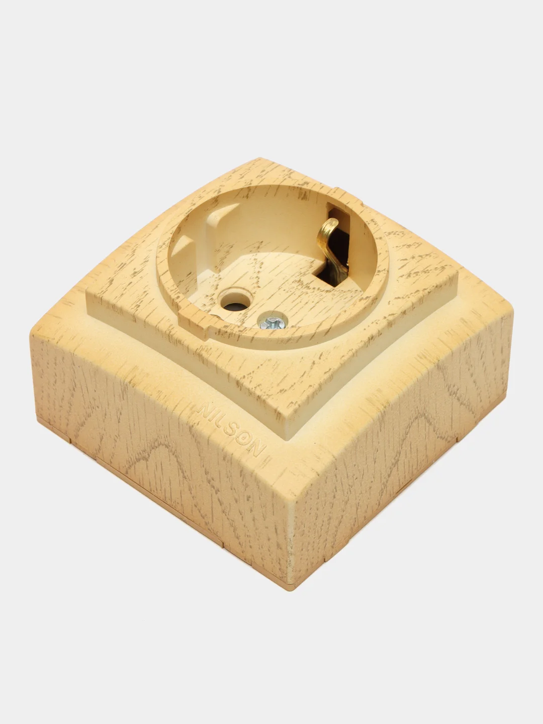 Розетка Nilson Themis wood, дуб