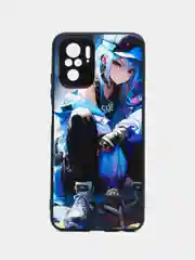 Индиго чехол с рисунком на Poco M5s, Xiaomi Redmi Note 10 и Note 10S (Поко М5с и Редми Нот 10)