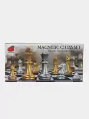 Золотой шахматы магнитные с фигурами, складная шахматная доска
