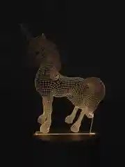 Алый 3d-ночник для детской комнаты