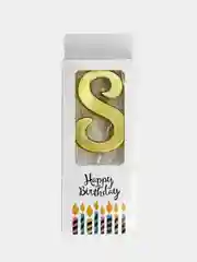 Золотой свечи цифры для торта Happy Birthday / 5 цветов.