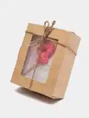 Розовый свечи-цифры для торта розовые, с бантиком