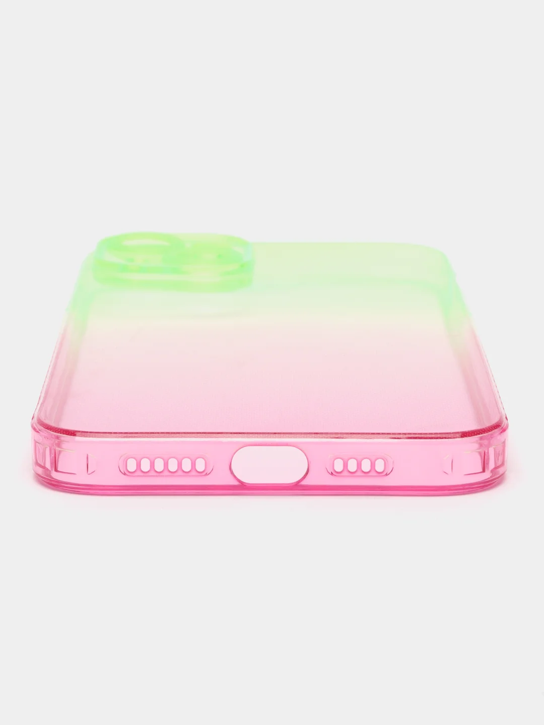 Конфетный чехол для iPhone (Айфон) 7, 8, SE, XR, XS, 11, 12, 13, 14, 15, mini, Pro, Plus, Max прозрачный с градиентом