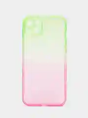 Конфетный чехол для iPhone (Айфон) 7, 8, SE, XR, XS, 11, 12, 13, 14, 15, mini, Pro, Plus, Max прозрачный с градиентом