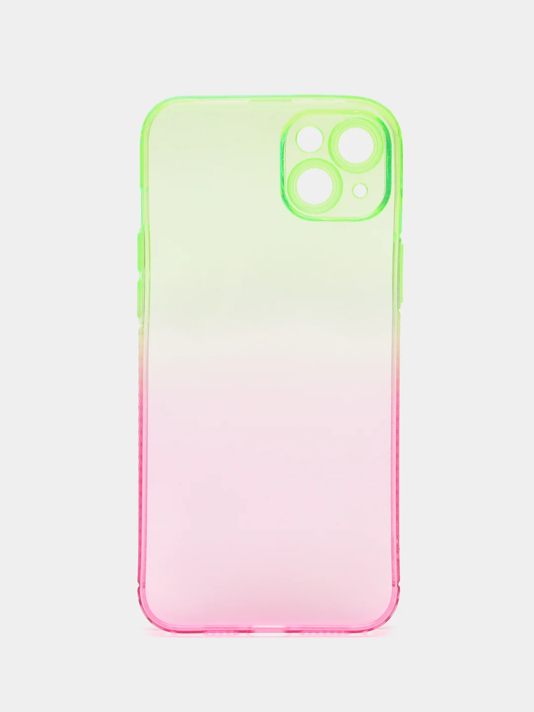 Конфетный чехол для iPhone (Айфон) 7, 8, SE, XR, XS, 11, 12, 13, 14, 15, mini, Pro, Plus, Max прозрачный с градиентом