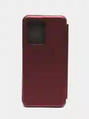 Бордовый чехол-книжка для Honor X9b, X8b, X7b, X7A, X8A, X9A, X6, Honor 70, Honor 50, Honor 90 Lite