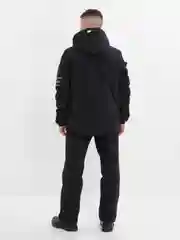 Черный горнолыжный костюм для мужчин