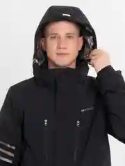 Черный горнолыжный костюм для мужчин