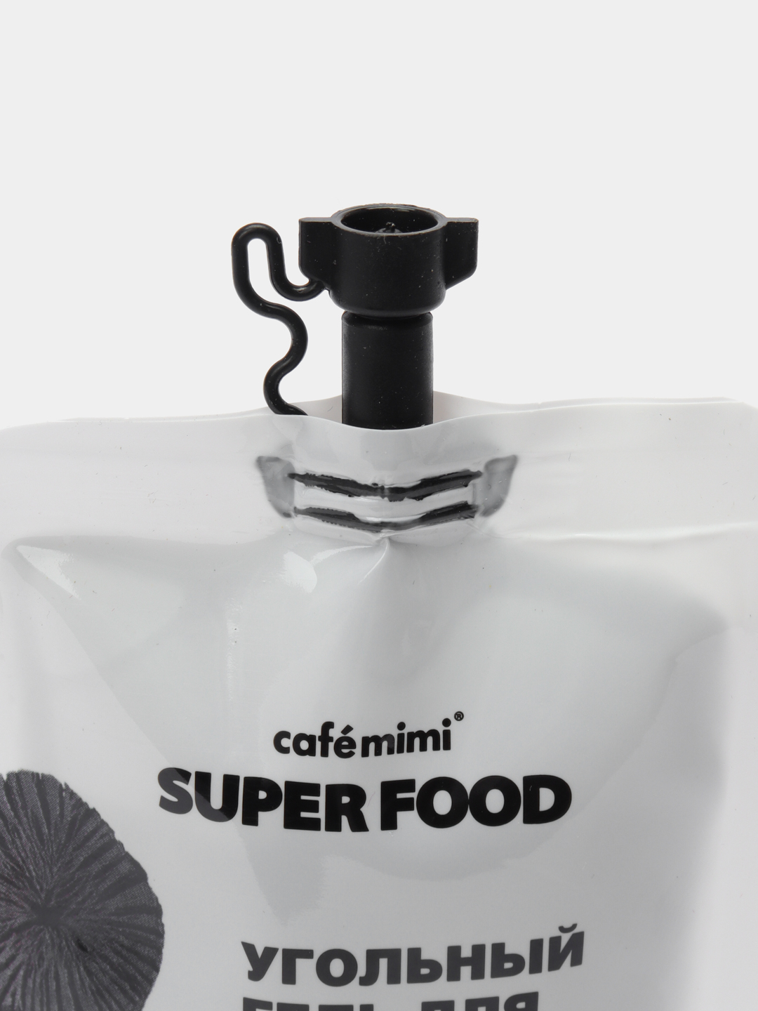 Угольный гель для умывания SUPER FOOD 