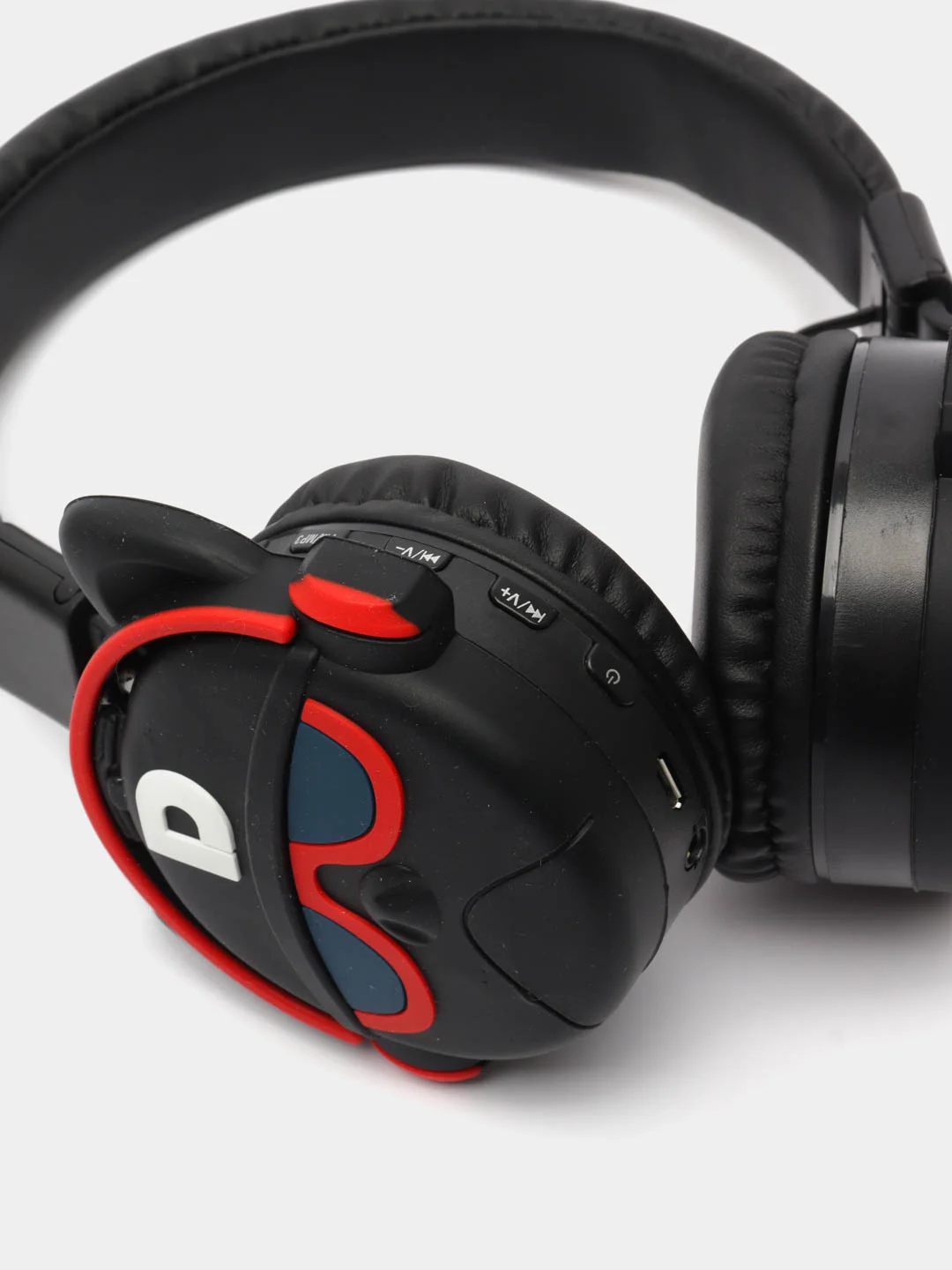 Розовый наушники беспроводные KR-9900, с ушками, детские